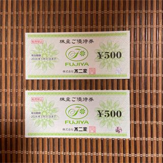 フジヤ(不二家)の不二家　株主優待券　500円　2枚(その他)