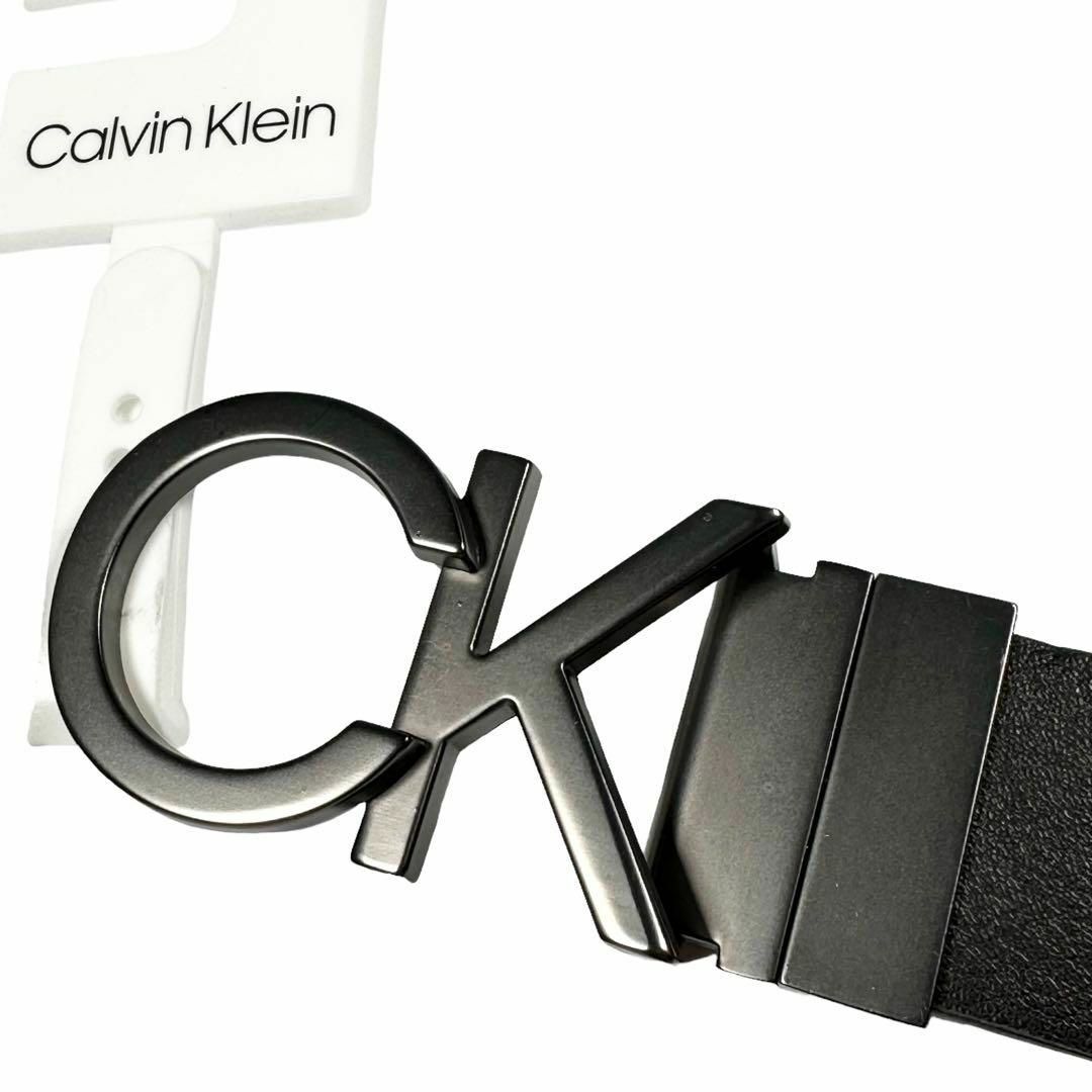 カルバンクライン リバーシブル ベルト US XL CKロゴ CKバックル 新品