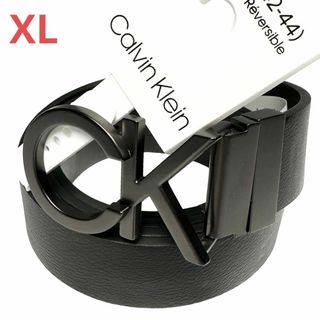 カルバンクライン リバーシブル ベルト US XL CKロゴ CKバックル 新品