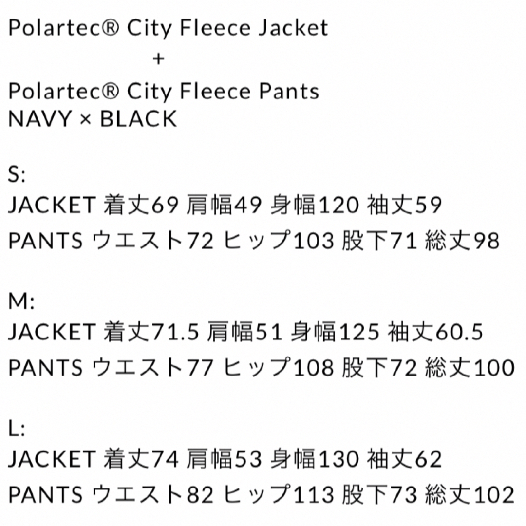 1LDK SELECT - M ennoy Polartec City Fleece NAVY× BLACKの通販 by ...