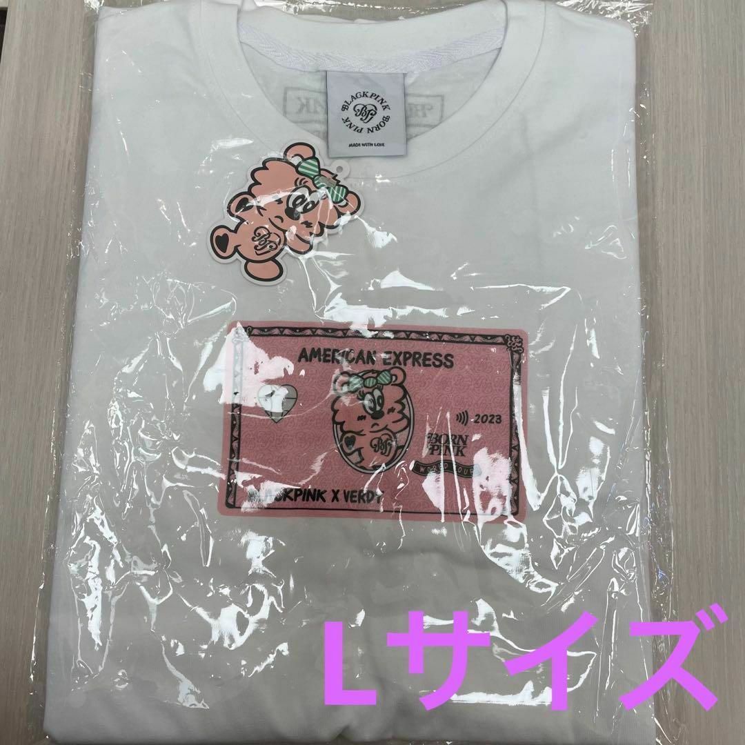 BLACKPINK VERDY コラボ アメックス限定 Tシャツ 白 Lサイズの通販 by