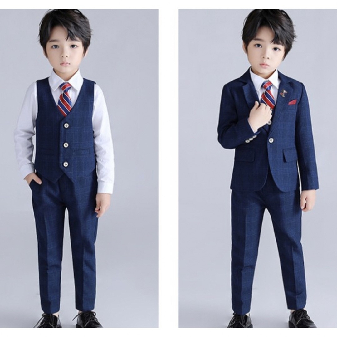 キッズ　スーツセット キッズ/ベビー/マタニティのキッズ服男の子用(90cm~)(ドレス/フォーマル)の商品写真