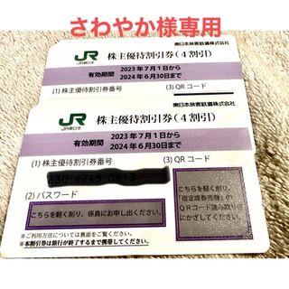 JR東日本　株主優待券（4割引）　２枚(その他)