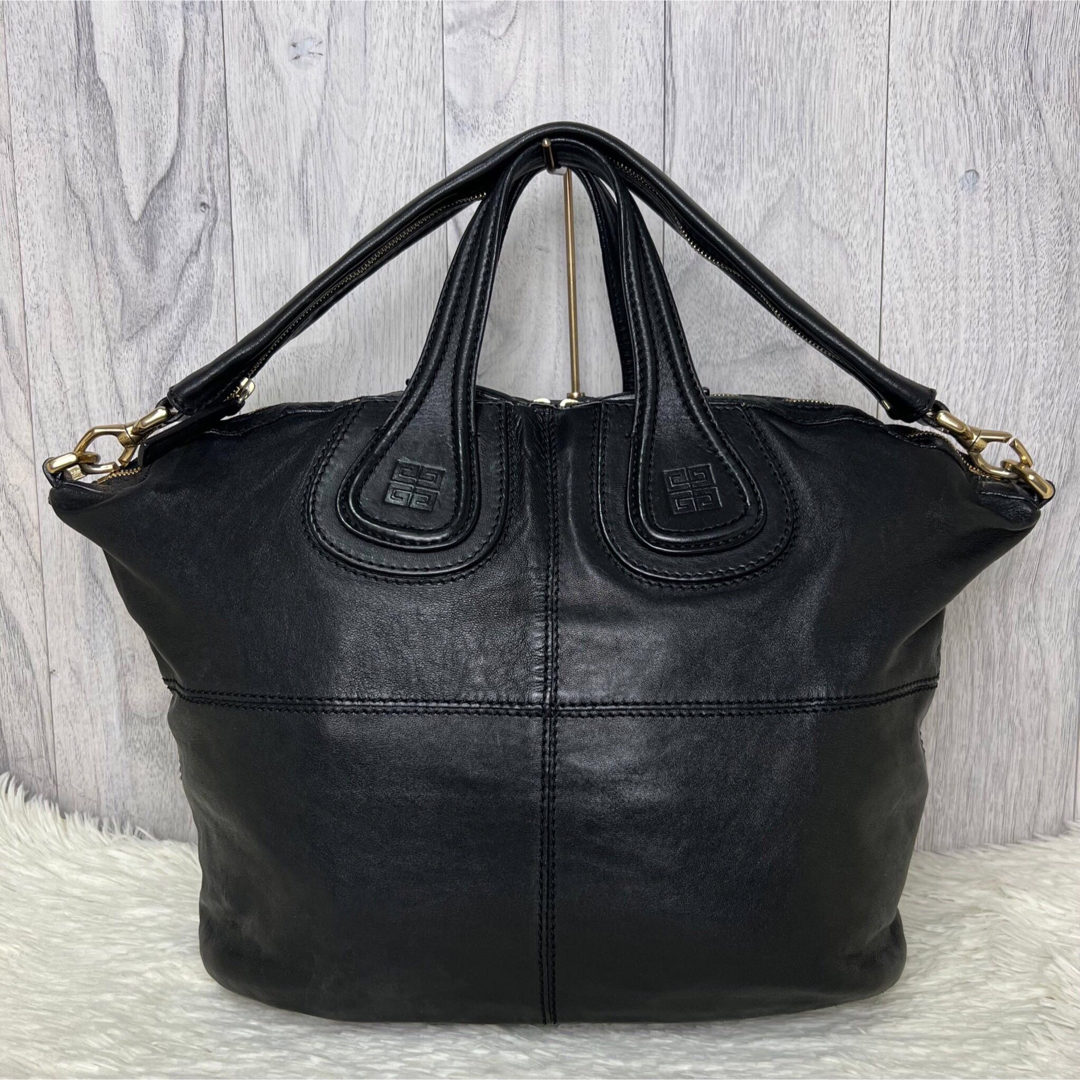 美品♡保存袋付♡A4可♡ジバンシー レザー 2way ショルダー トートバッグ