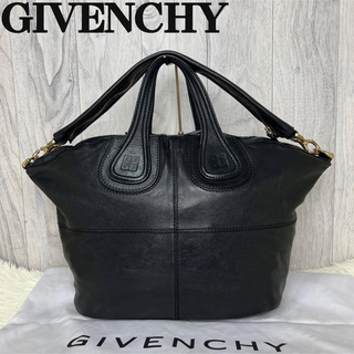 ジバンシィ(GIVENCHY)の美品♡保存袋付♡A4可♡ジバンシー レザー 2way ショルダー トートバッグ(ショルダーバッグ)