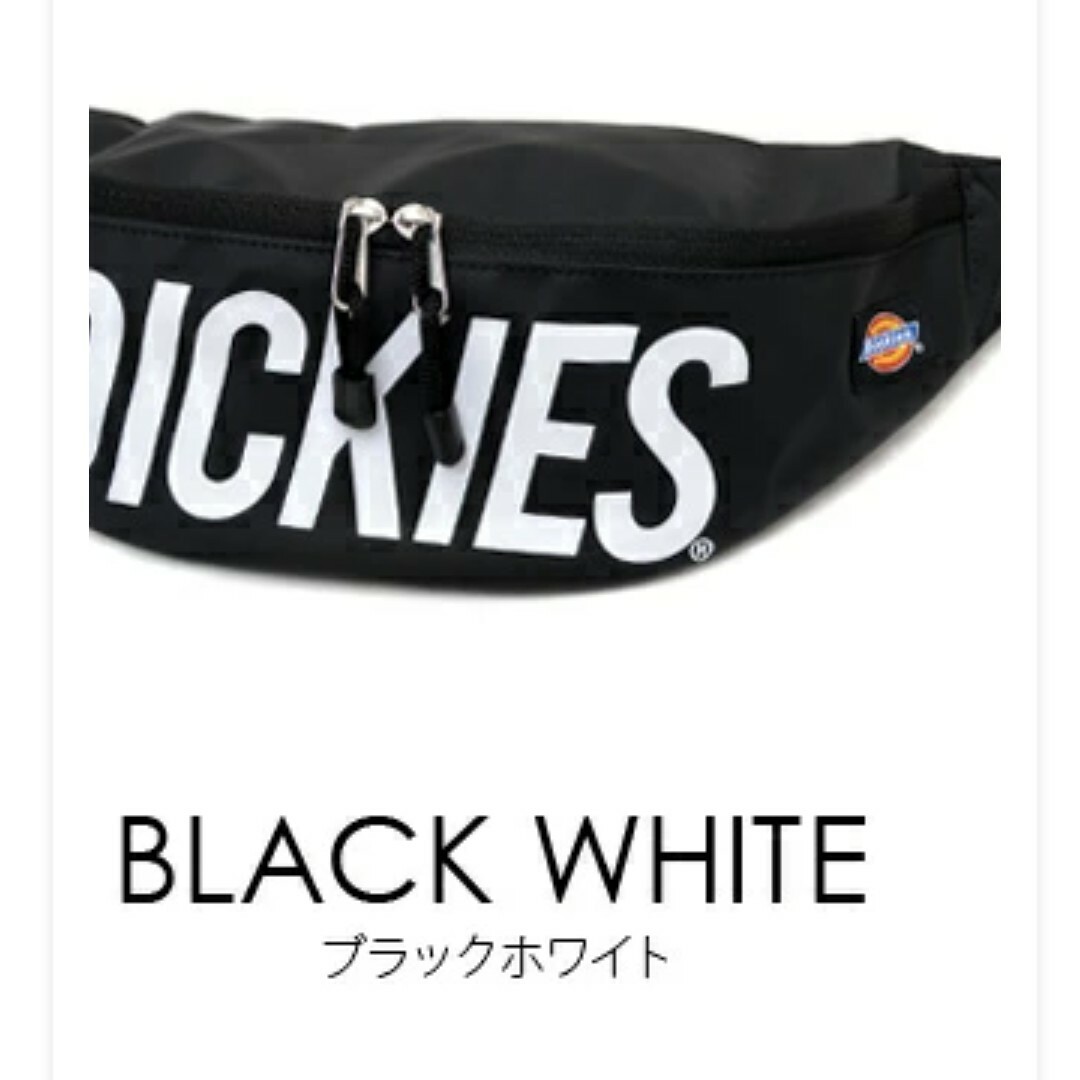 Dickies(ディッキーズ)の【美品】Dickies ボディーバッグ  ショルダーバッグ  ブラックホワイト メンズのバッグ(ボディーバッグ)の商品写真