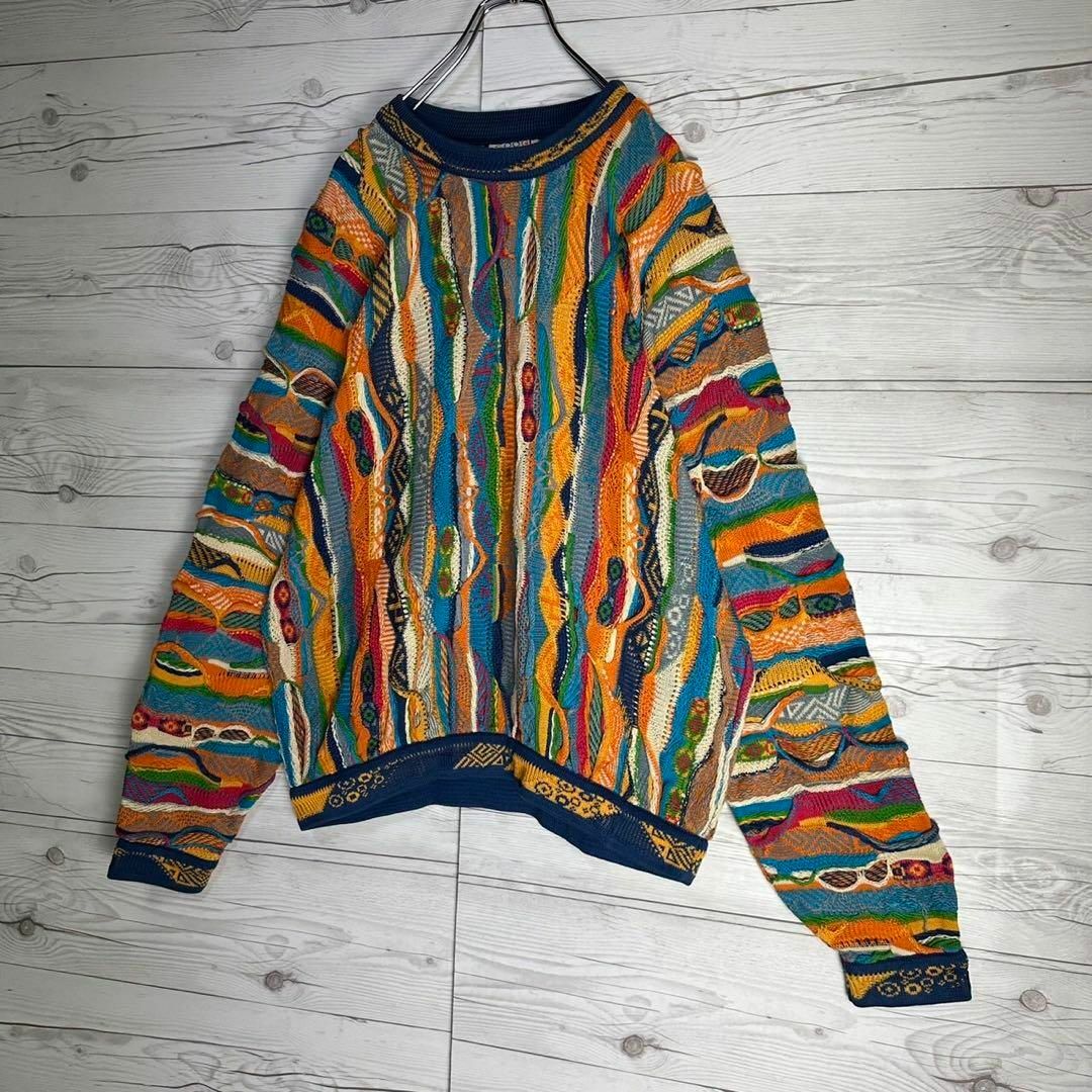 【幻の1点モノ】coogi クージー 立体 編込み 3Dニット 入手困難 希少