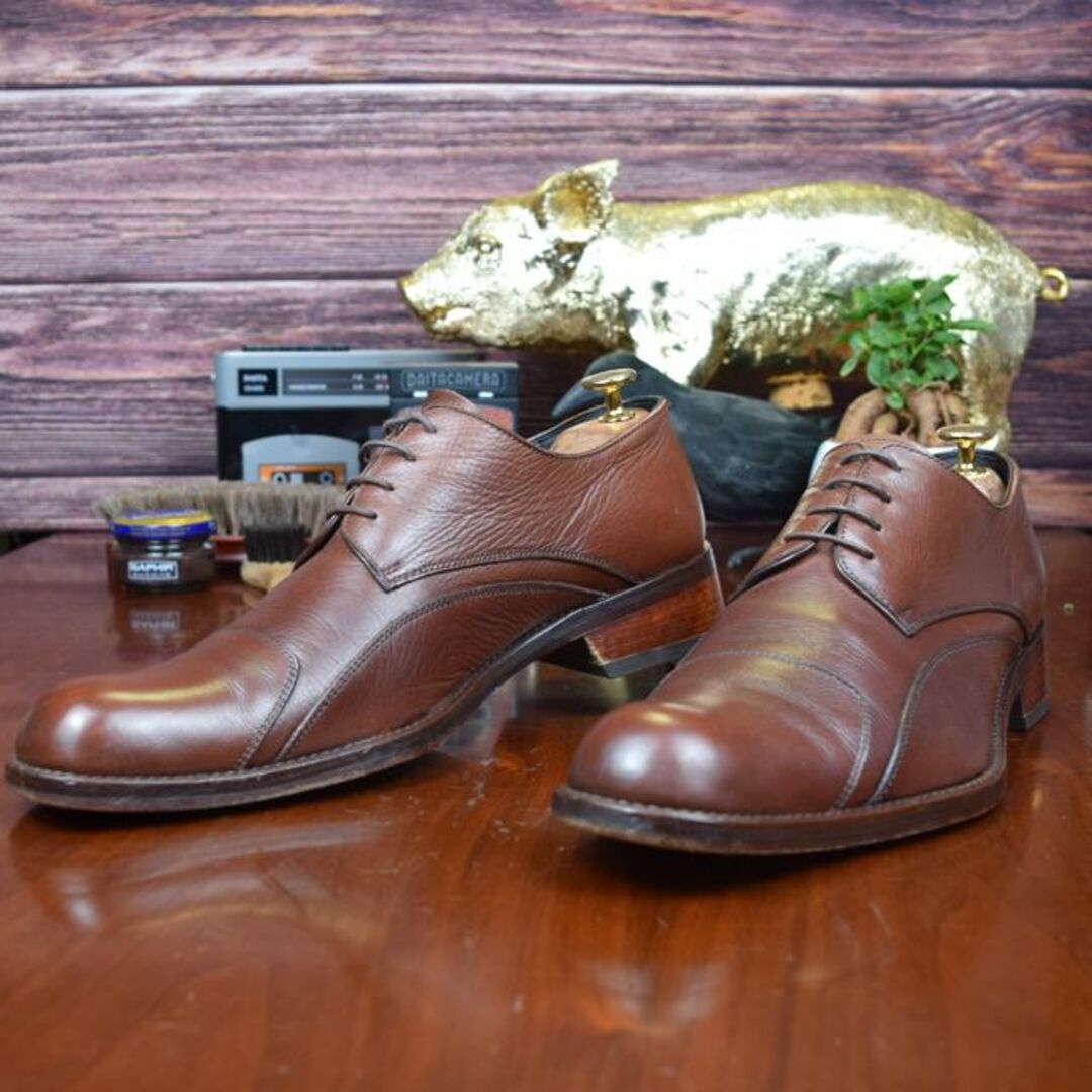 KENZO(ケンゾー)の【 美品 】KENZO　ケンゾー　25.5cm　革靴　レザー　珍しいデザイン メンズの靴/シューズ(ドレス/ビジネス)の商品写真