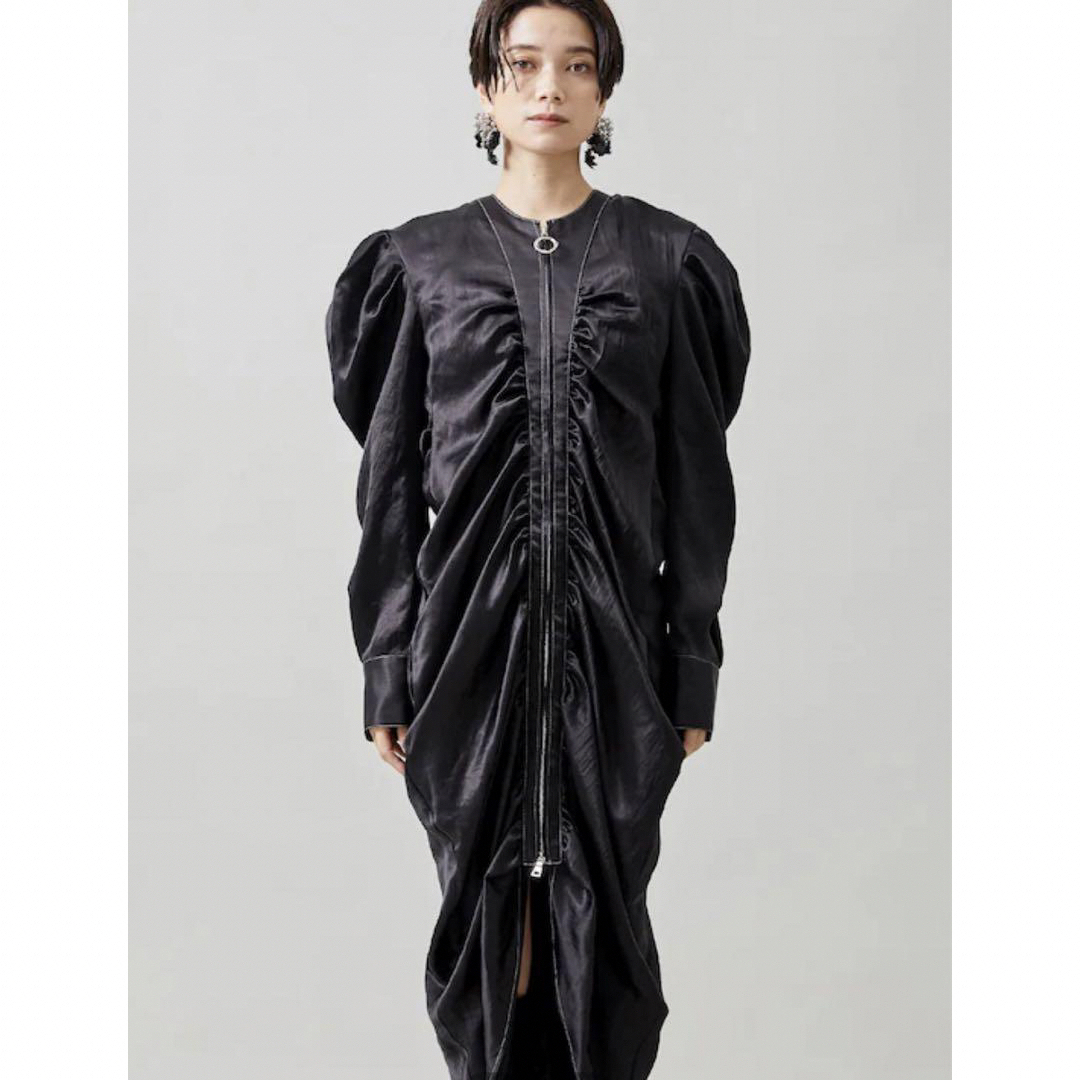 YOHEI OHNO Takazuka Satin Shirt Dress