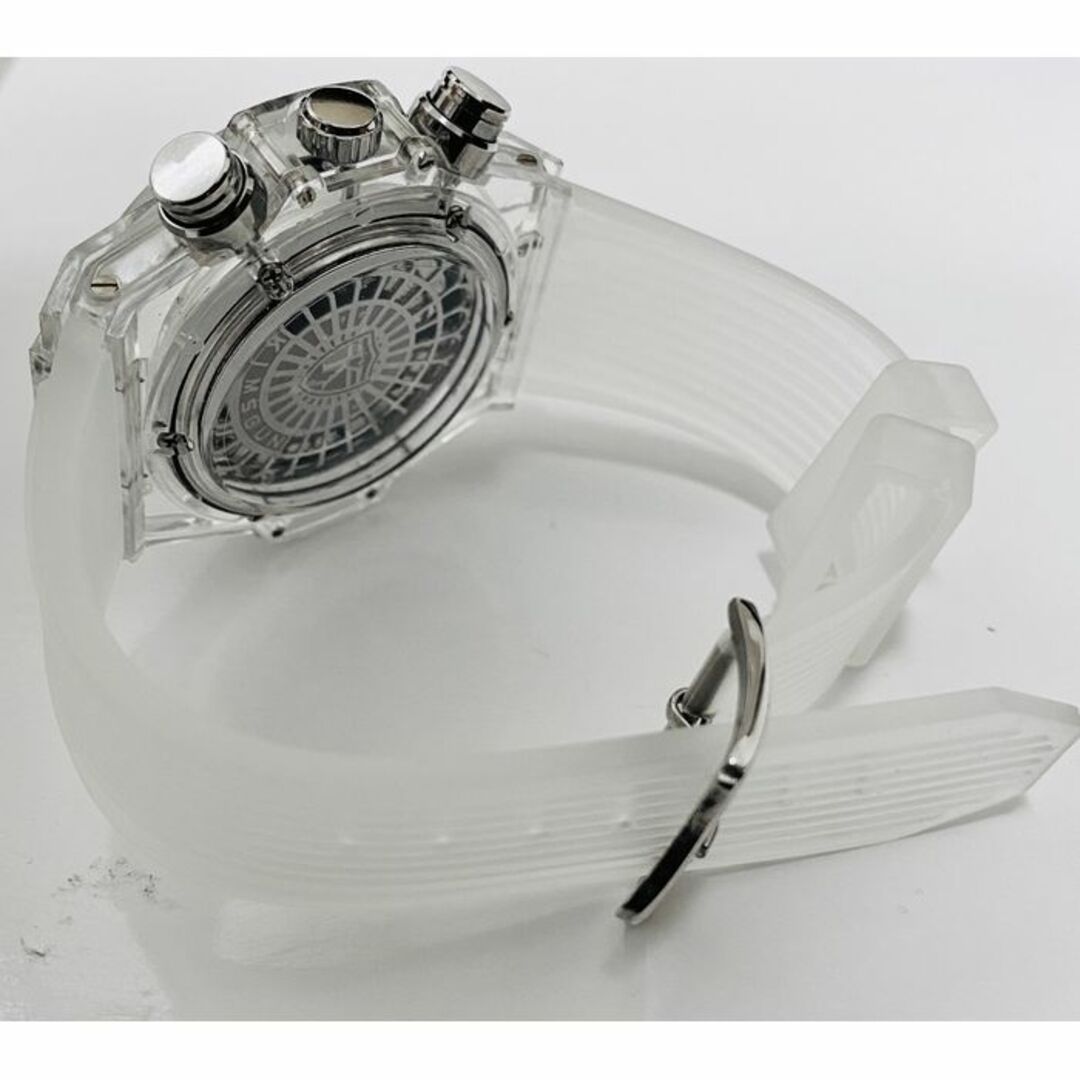 日本未発売KIMSDUN ラバーベルト スケルトンウォッチ メンズ 腕時計 2