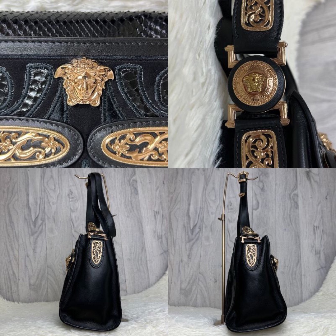 Gianni Versace - 希少♡極美品♡ナッパレザー♡ハラコ♡パイソン