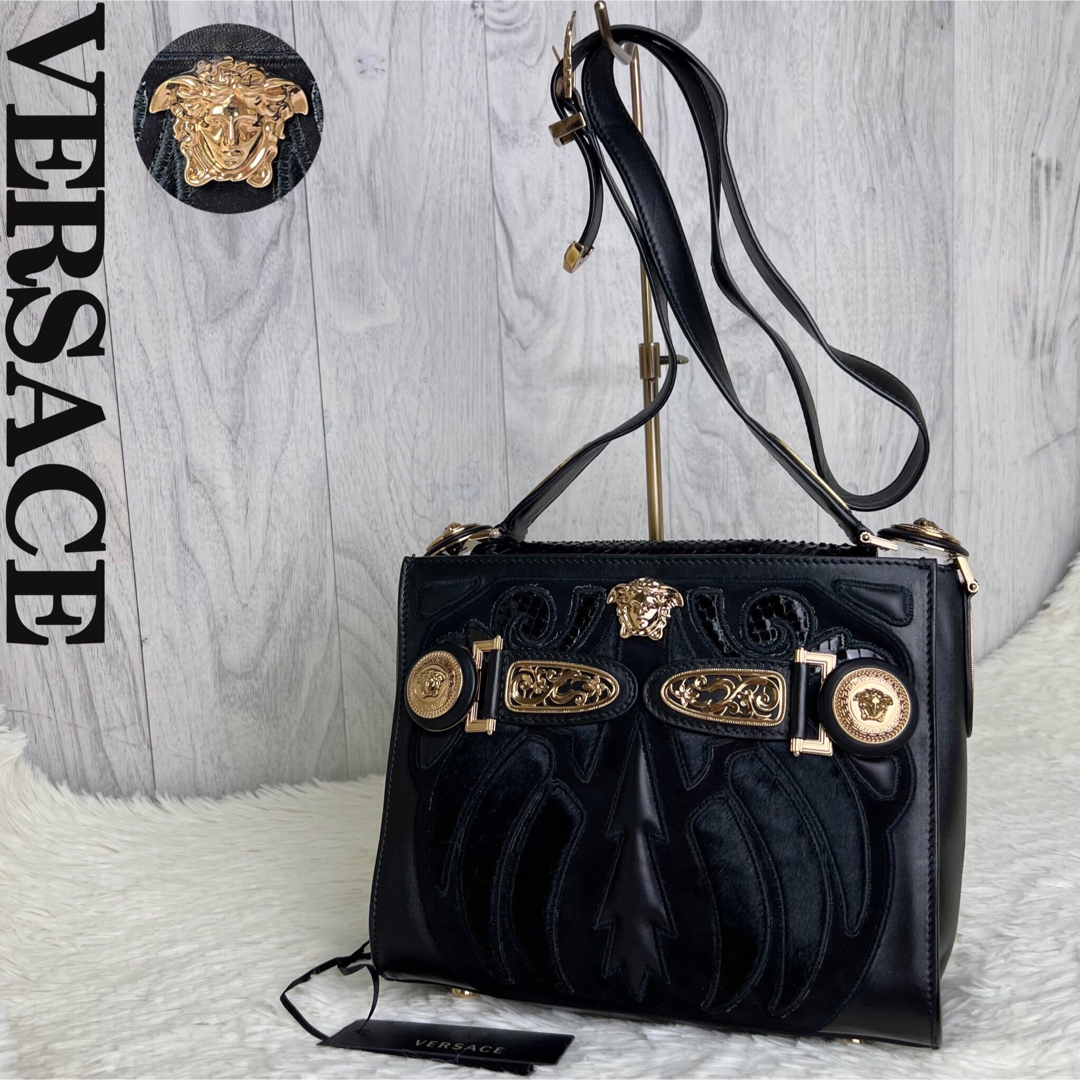 Gianni Versace - 希少♡極美品♡ナッパレザー♡ハラコ♡パイソン