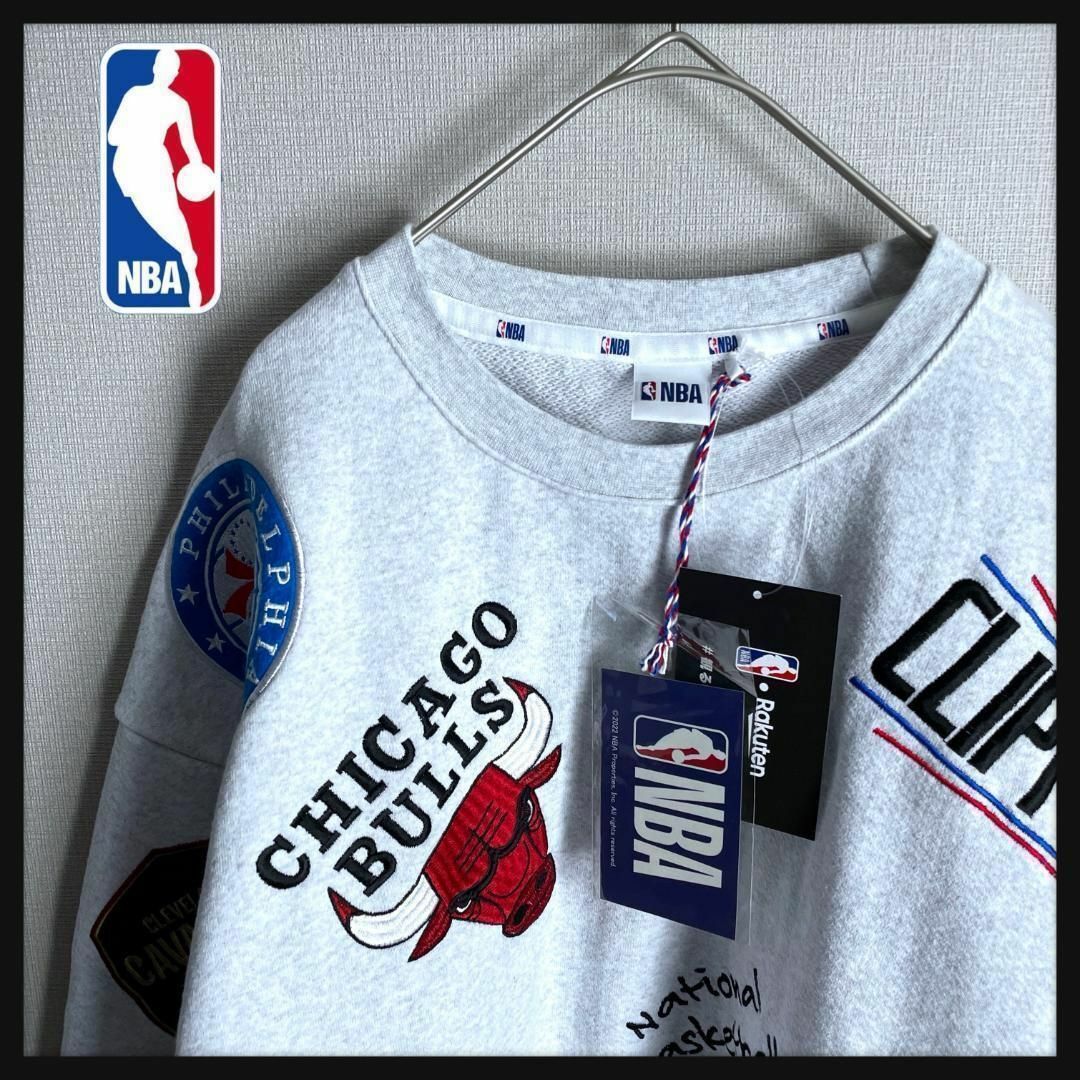 新品☆即完売☆別注モデル】NBA チームワッペン刺繍 スウェット 入手 ...