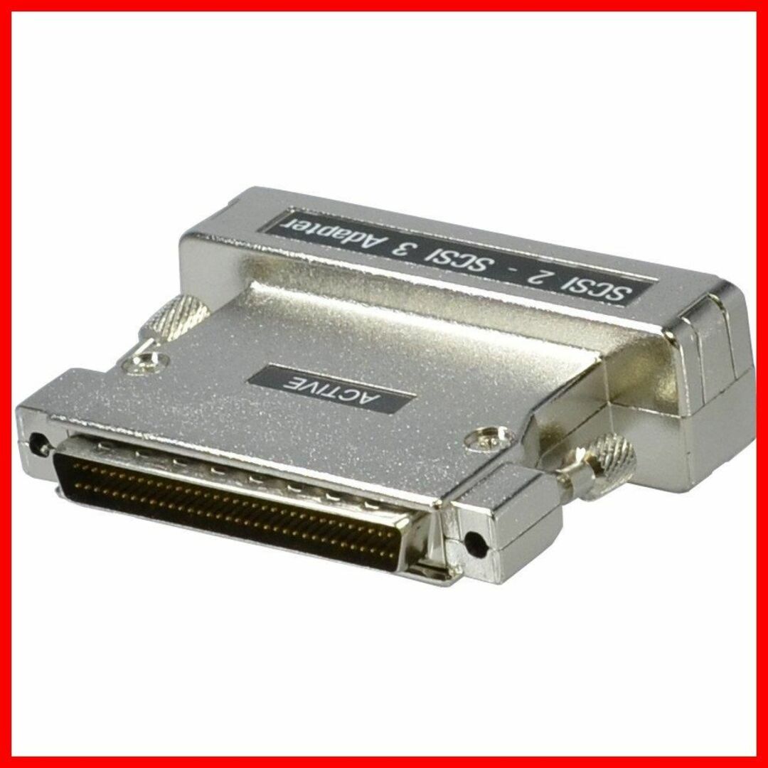 新着商品アクロス SCSI変換アダプタ 内蔵終端使用 ハイピッチ68Pオス- 1