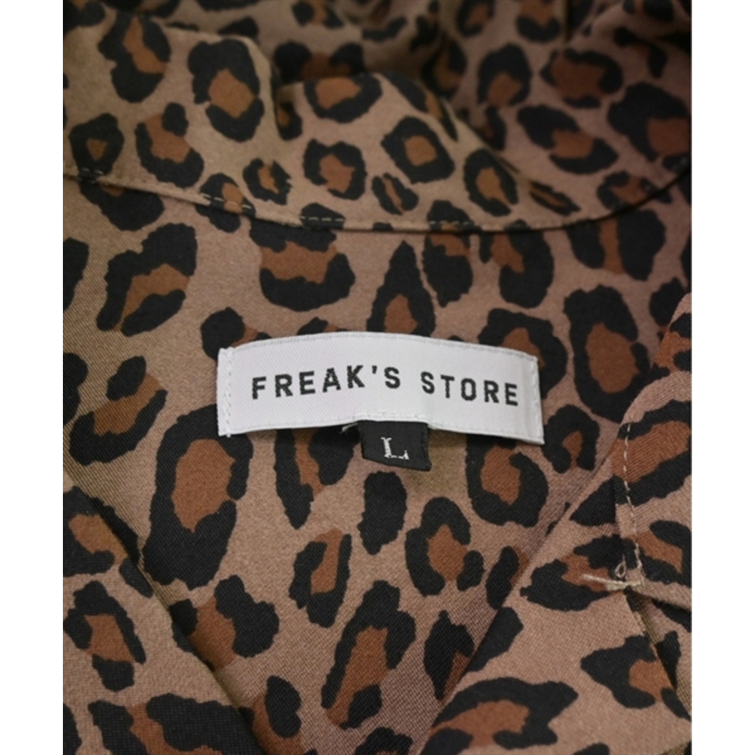 FREAK'S STORE(フリークスストア)のFREAK'S STORE カジュアルシャツ L 茶x黒(豹柄) 【古着】【中古】 メンズのトップス(シャツ)の商品写真