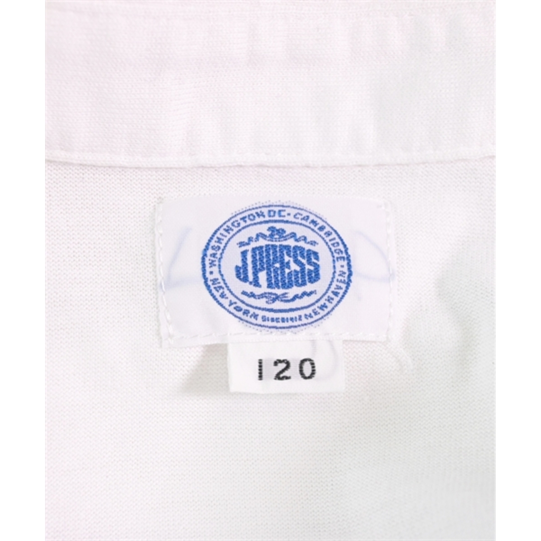 J.PRESS(ジェイプレス)のJ.PRESS ジェイプレス Tシャツ・カットソー 120 白 【古着】【中古】 キッズ/ベビー/マタニティのキッズ服女の子用(90cm~)(Tシャツ/カットソー)の商品写真