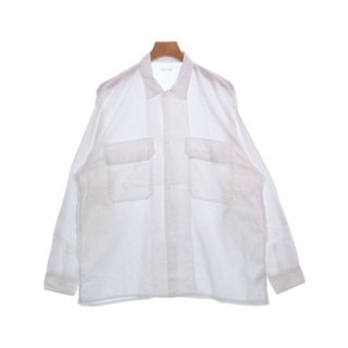 コモリ　長袖シャツ　Mサイズ相当　白色　綿100%　空気をまとう服　超美品