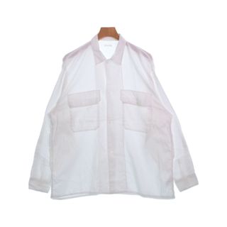 コモリ　長袖シャツ　Mサイズ相当　白色　綿100%　空気をまとう服　超美品