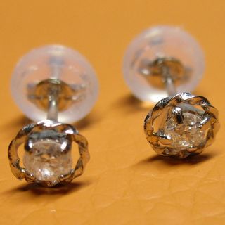 【新品】pt900/プラチナ/ダイヤモンド0.1ct/ピアス(ピアス)