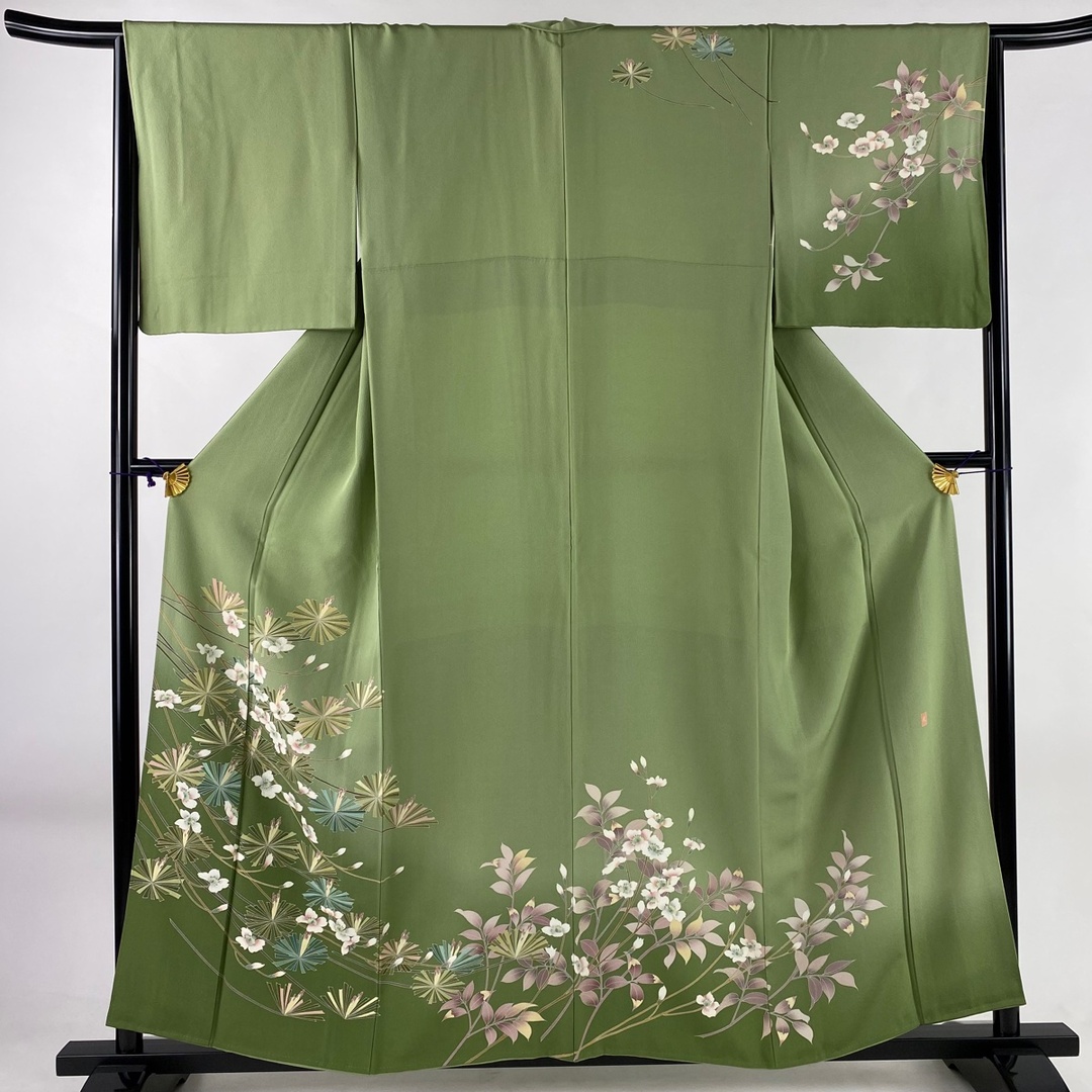 訪問着 身丈156.5cm 裄丈65.5cm 正絹 美品 秀品 - 着物 付下げ 秀品 身丈151.5cm 裄丈64.5cm 正絹