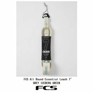 FCS 7FT　All Round ESSENTIAL LEASH・ GREY(サーフィン)