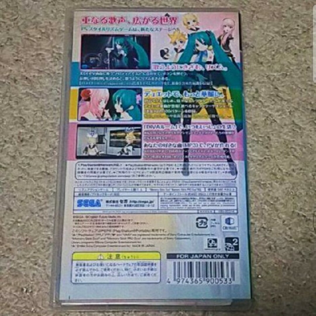 PlayStation3(プレイステーション3)のPSP『初音ミク -Project DIVA- 2nd』セガゲームス エンタメ/ホビーのゲームソフト/ゲーム機本体(携帯用ゲームソフト)の商品写真