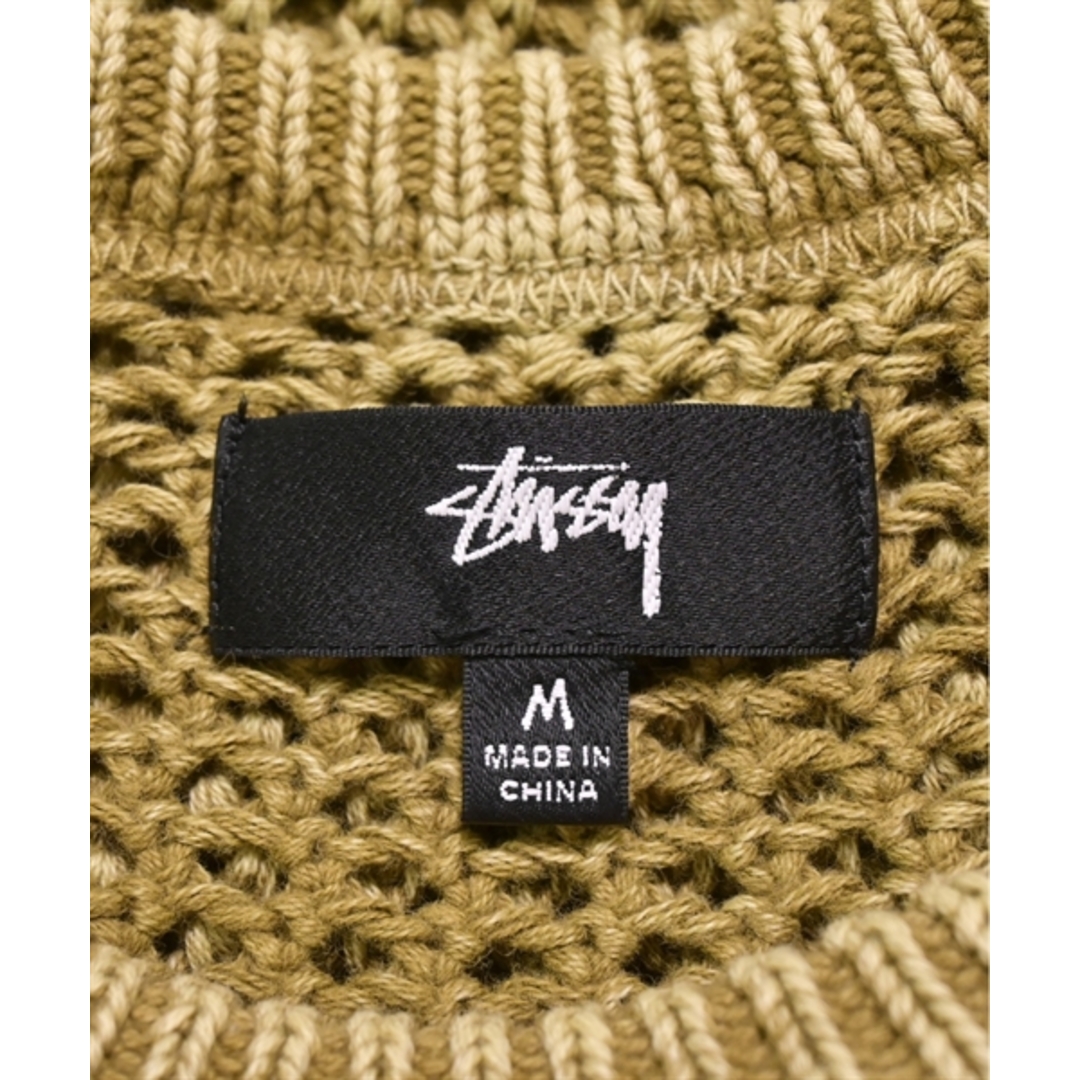 STUSSY - STUSSY ステューシー ニット・セーター M カーキ系 【古着