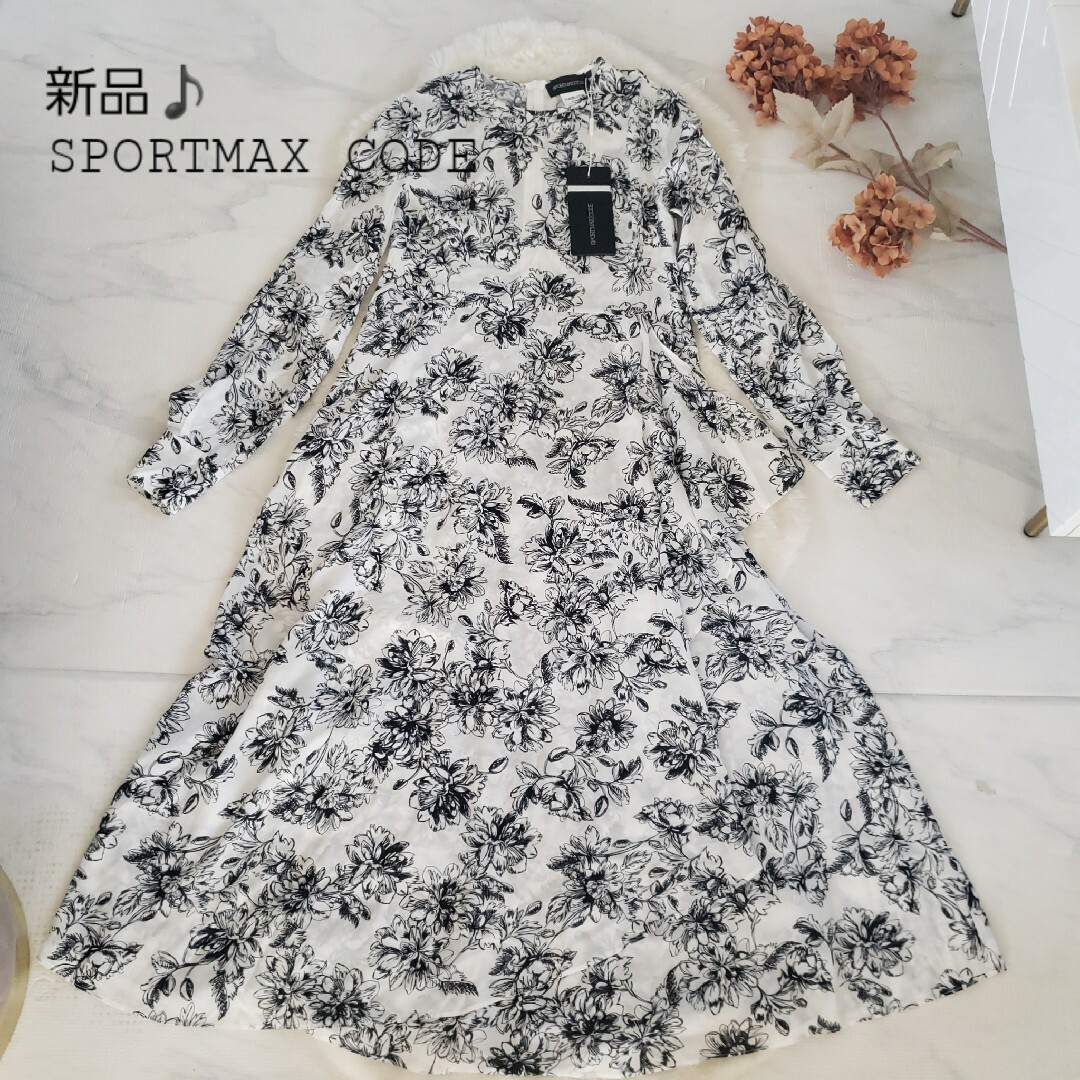 SPORTMAX(MAX MARA) - 新品♪SPORTMAX CODE 花柄ラップデザイン