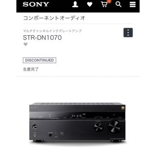 SONY - 【値下交渉可】SONY STR-DN1070 AVアンプ 7.1ch の通販|ラクマ