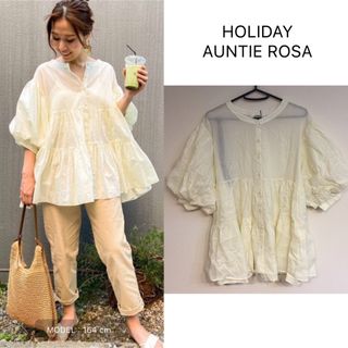 アンティローザ(Auntie Rosa)の【新品】HOLIDAY AUNTIE ROSA.ティアードブラウス(シャツ/ブラウス(半袖/袖なし))