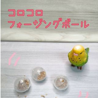 コロコロフォージングボール♡　3個セット　インコ　おもちゃ(鳥)