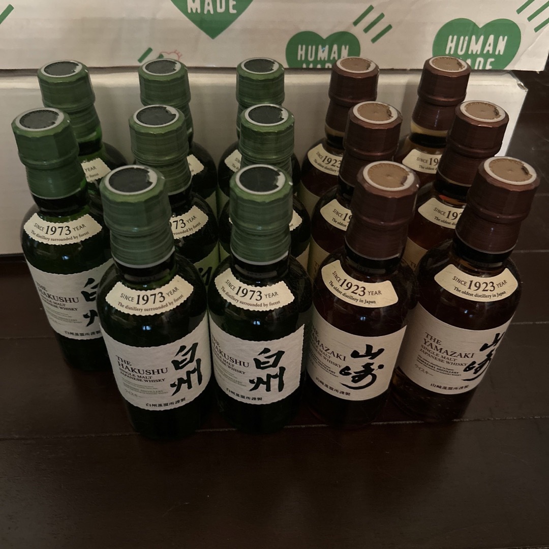 山崎 白州 ウイスキー ミニボトル 180ml 14本セット - ウイスキー