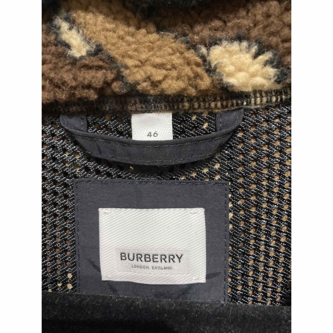 BURBERRY(バーバリー)の【美品】BURBERRY バーバリー モノグラム フリース ボア ブルゾン 46 メンズのジャケット/アウター(ブルゾン)の商品写真