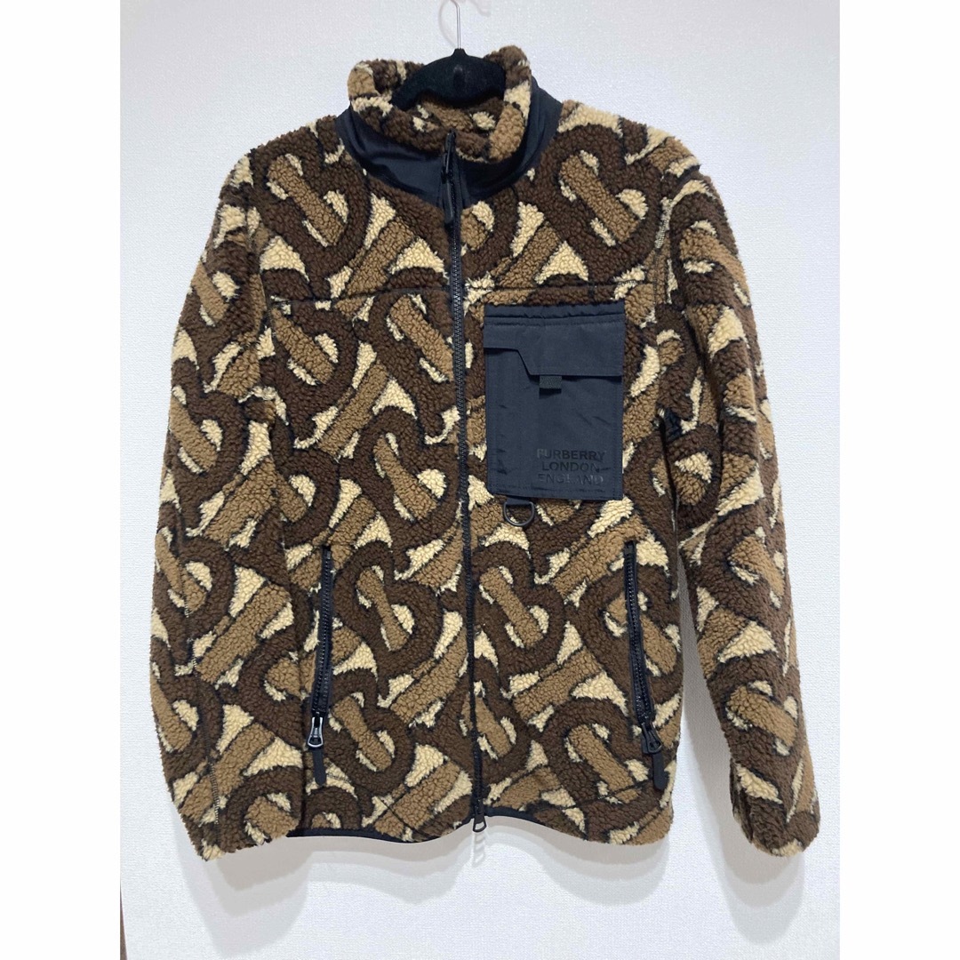 BURBERRY(バーバリー)の【美品】BURBERRY バーバリー モノグラム フリース ボア ブルゾン 46 メンズのジャケット/アウター(ブルゾン)の商品写真