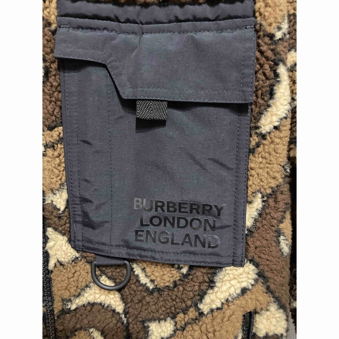 BURBERRY(バーバリー)の【美品】BURBERRY バーバリー モノグラム フリース ボア ブルゾン 46 メンズのジャケット/アウター(ブルゾン)の商品写真