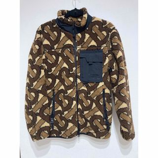 バーバリー(BURBERRY)の【美品】BURBERRY バーバリー モノグラム フリース ボア ブルゾン 46(ブルゾン)