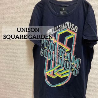 ユニゾンスクエアガーデン(UNISON SQUARE GARDEN)のユニゾンスクエアガーデン　Tシャツ　ネイビー　プリント(ミュージシャン)