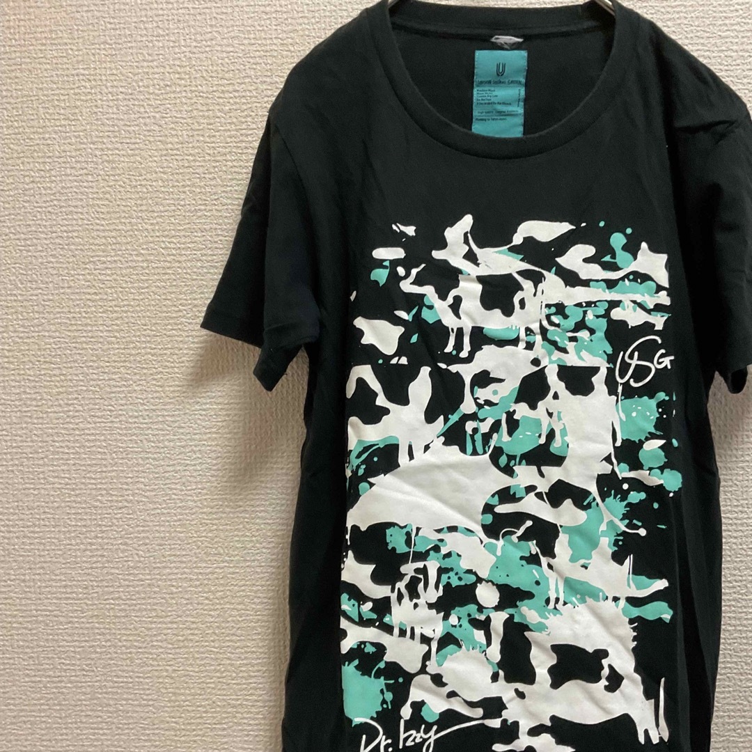 UNISON SQUARE GARDEN(ユニゾンスクエアガーデン)のユニゾンスクエアガーデン　Tシャツ　ブラック　半袖　プリント エンタメ/ホビーのタレントグッズ(ミュージシャン)の商品写真