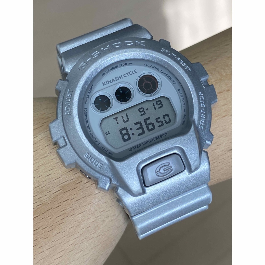 限定/G-SHOCK/木梨サイクル/時計/コラボ/DW-6900/シルバー/別注