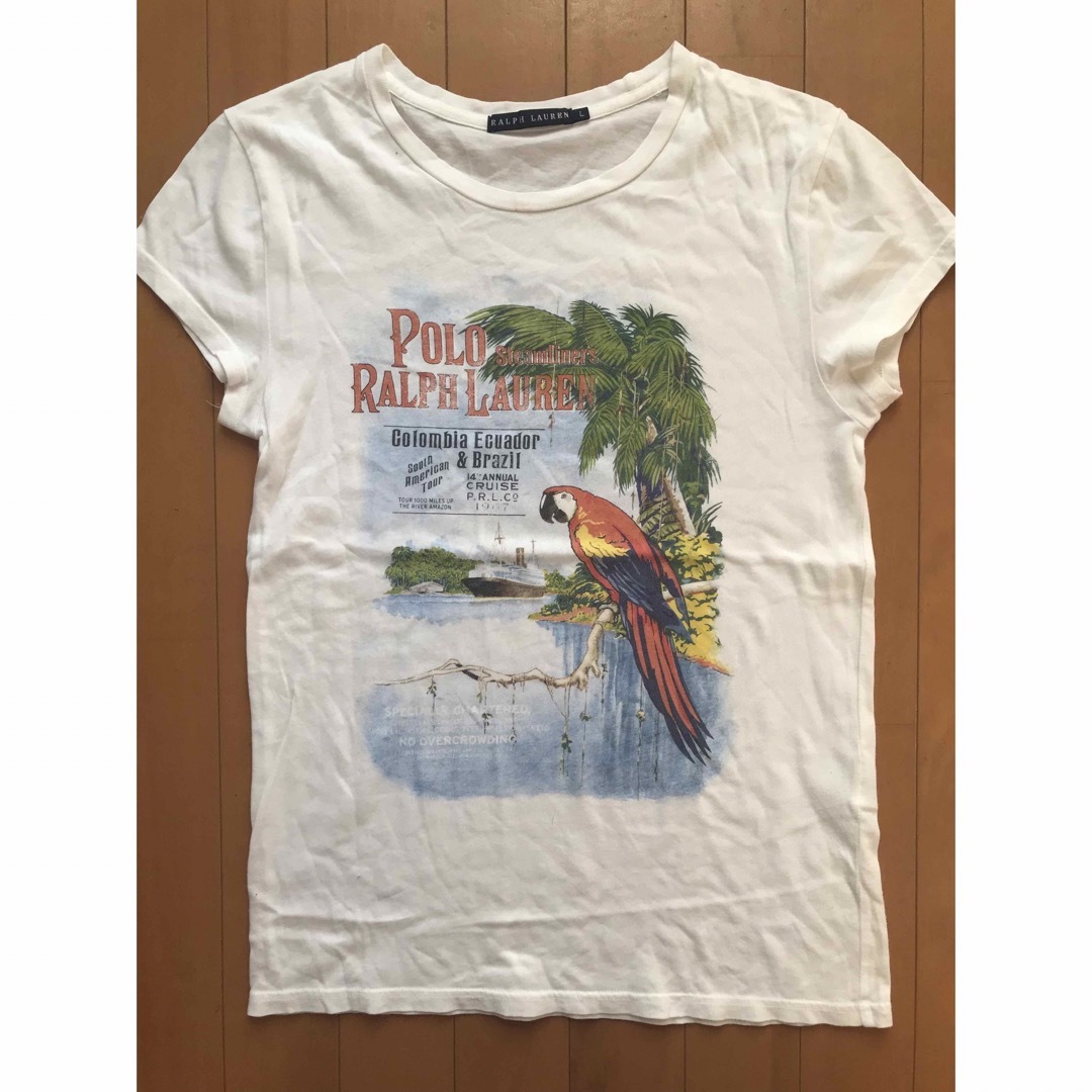 POLO RALPH LAUREN(ポロラルフローレン)の値下げ Ralph Lauren プリントTee Ladies L レディースのトップス(Tシャツ(半袖/袖なし))の商品写真