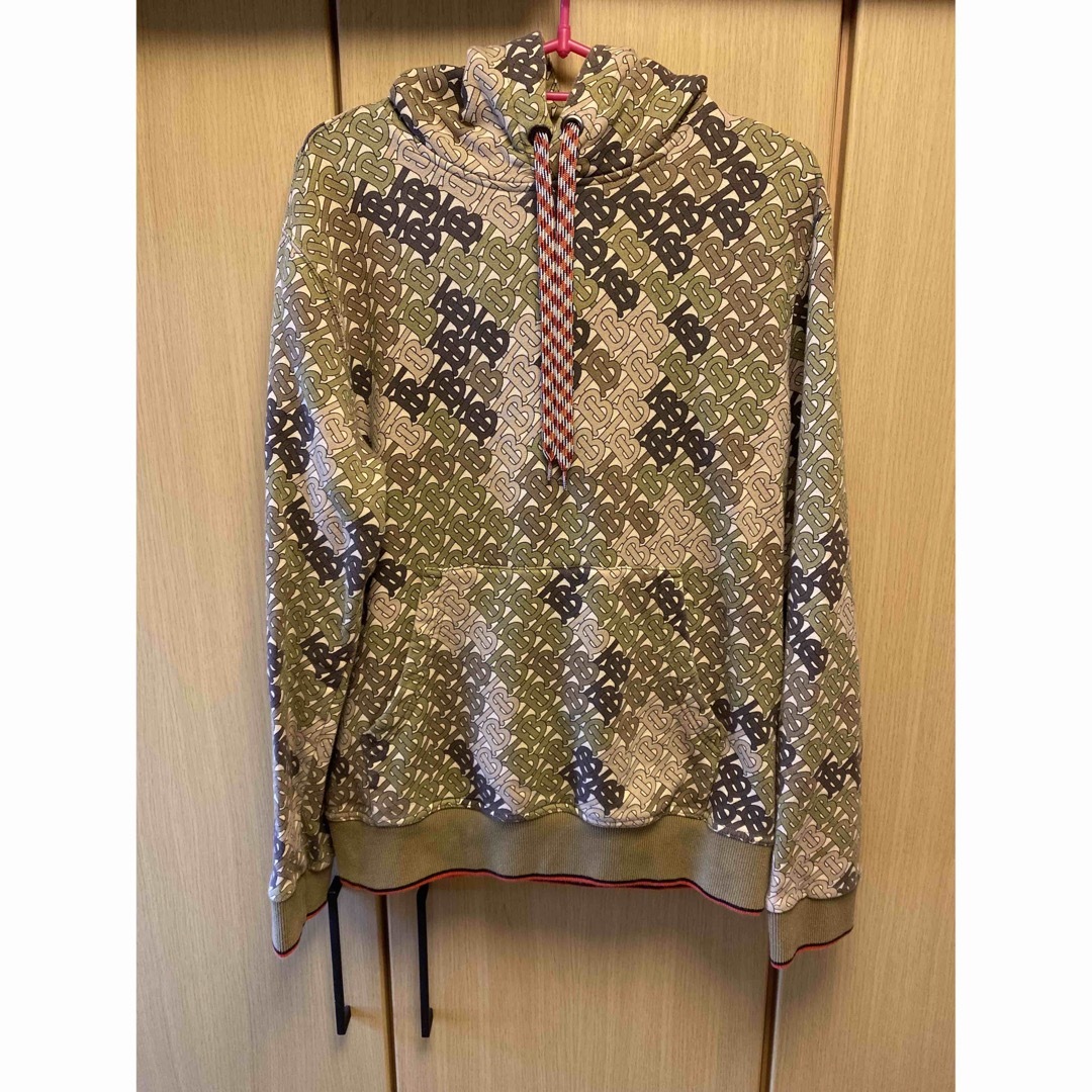 正規 21SS BURBERRY バーバリー 迷彩 TB ロゴ パーカー | フリマアプリ ラクマ