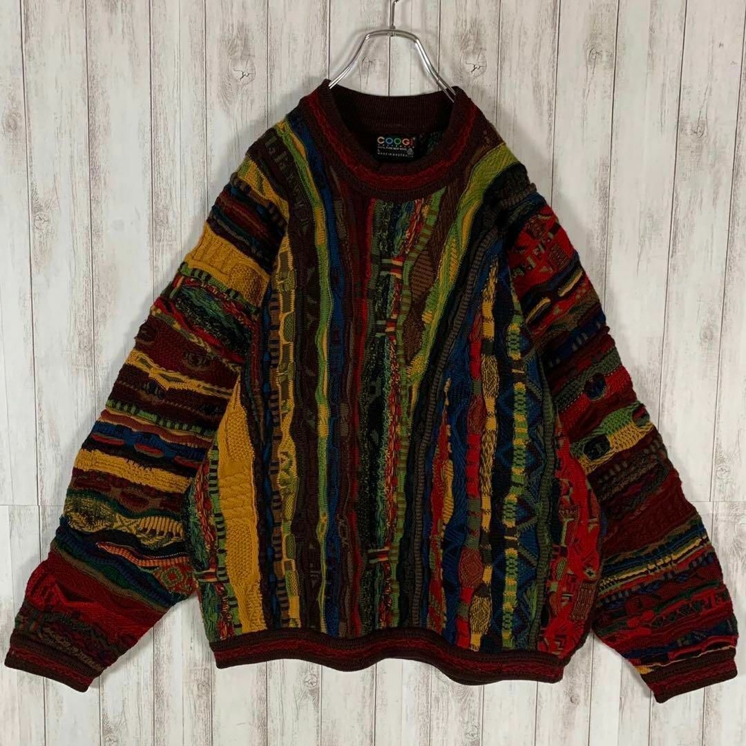 【幻の1点モノ】coogi クージー 立体 編込み 3Dニット 即完売モデル