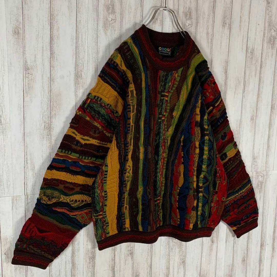 【幻の1点モノ】coogi クージー 立体 編込み 3Dニット 即完売モデル