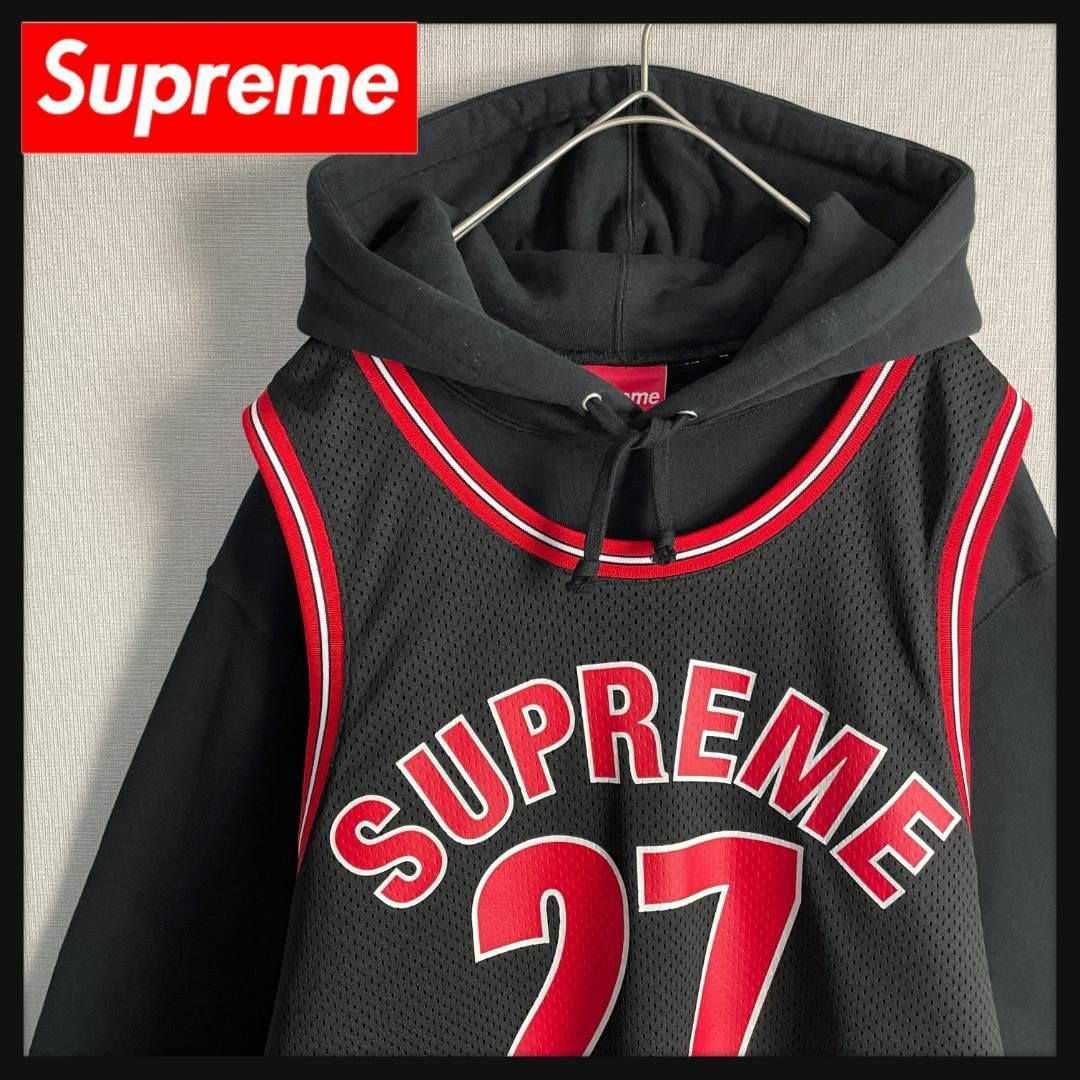 人気デザイン】supreme アーチロゴ パーカー ツートーン 入手困難 希少-