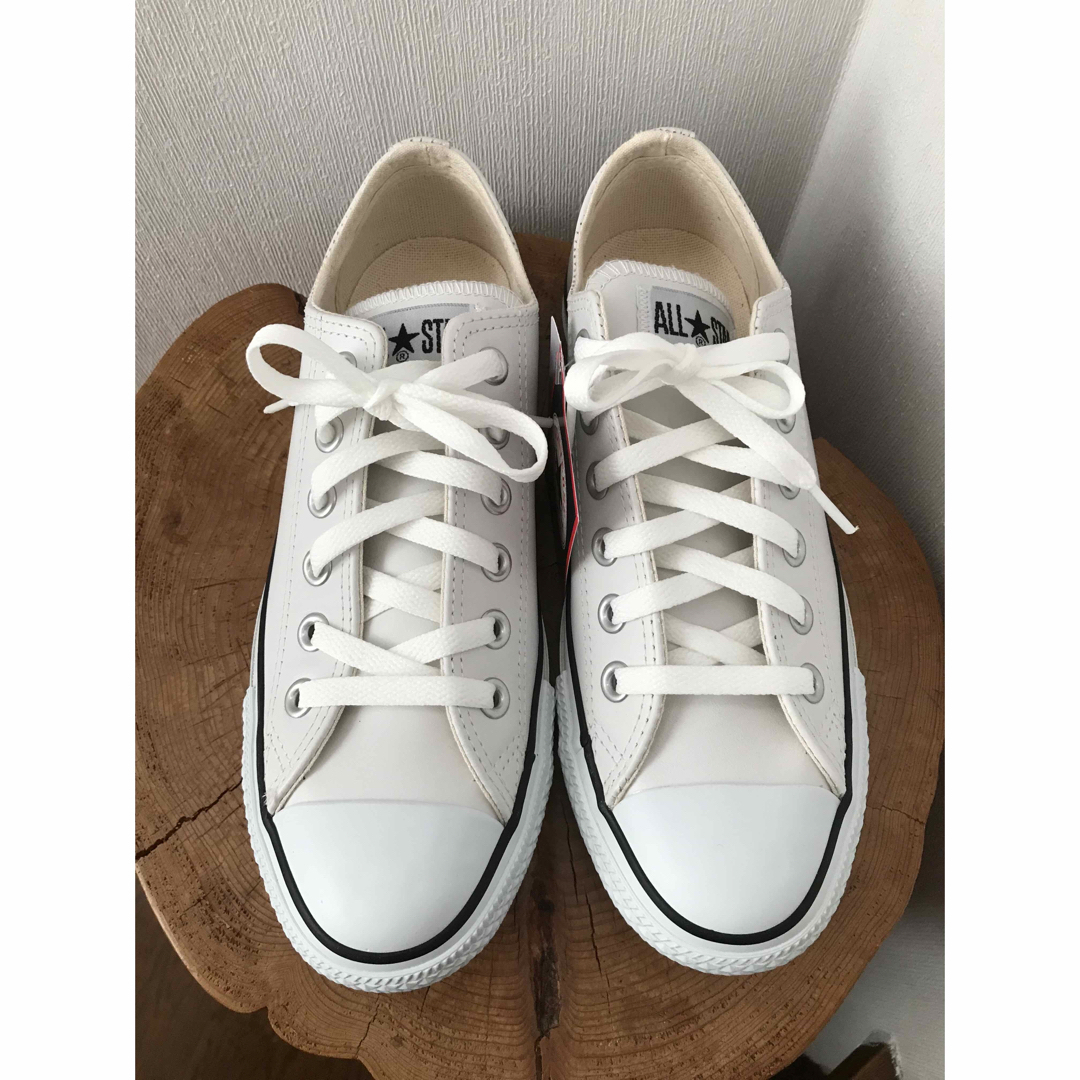 タグ付★CONVERSE コンバース オールスター ホワイトレザー スニーカー