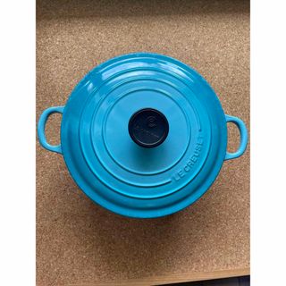 ルクルーゼ(LE CREUSET)のル・クルーゼ　鍋　24cm  カリビアンブルー(鍋/フライパン)