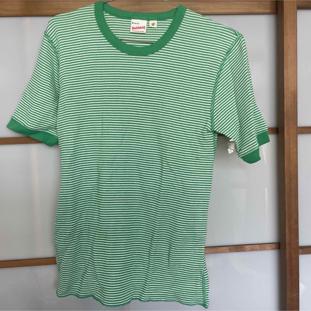 Healthknit(ヘルスニット)のHealthknit×beams boy ワッフルボーダーTシャツ レディースのトップス(Tシャツ(半袖/袖なし))の商品写真