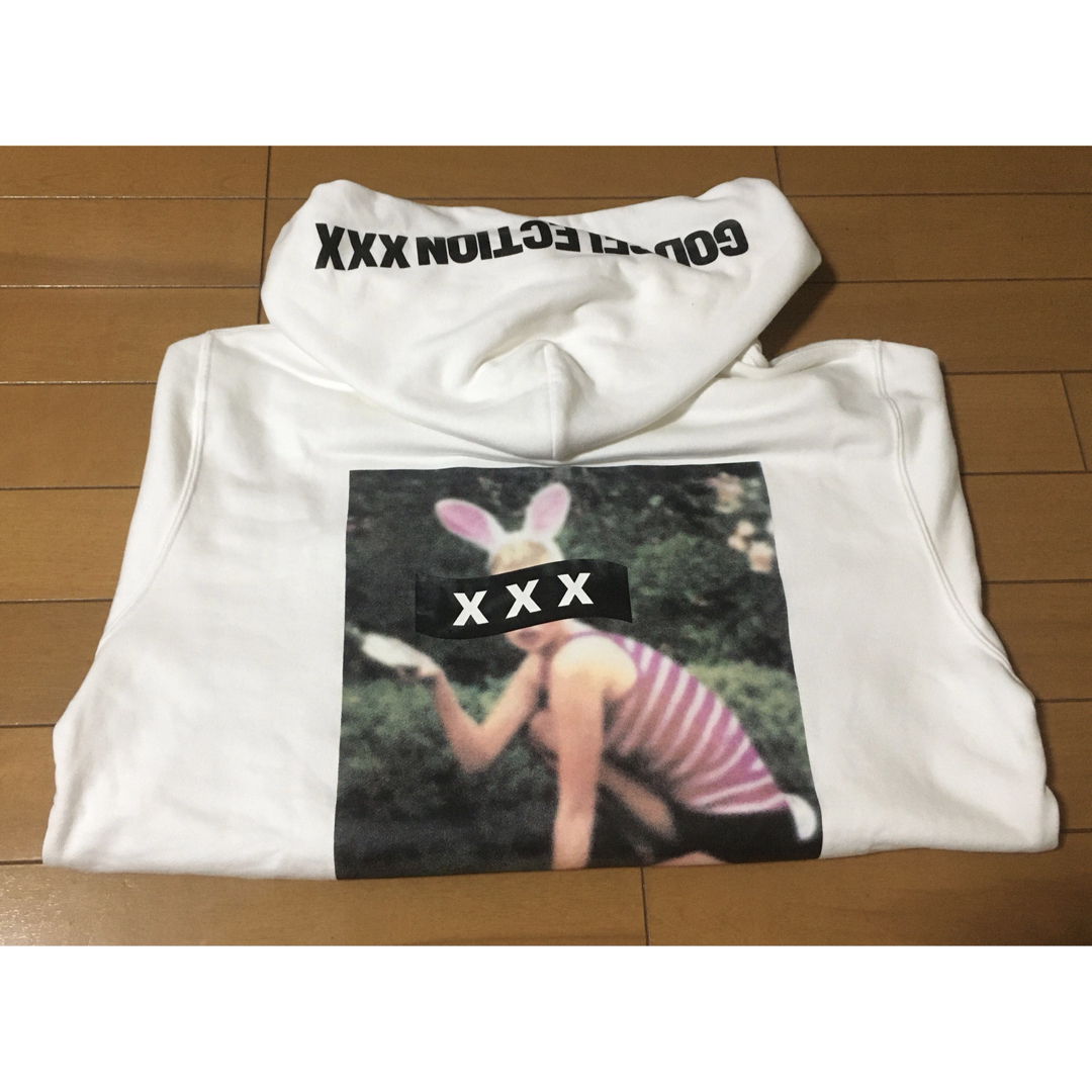 xxx XXX GOD SELECTIONパーカー白M ゴッドセレクション