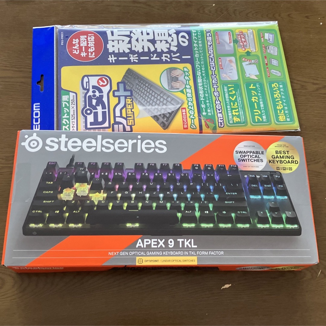 SteelSeries(スティールシリーズ)のSteelSeries Apex 9 TKL US 有線 英語配列 スマホ/家電/カメラのPC/タブレット(PC周辺機器)の商品写真