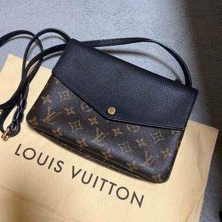 ルイヴィトン(LOUIS VUITTON)のルイヴィトン　トワイス　モノグラム　ブラック美品(ショルダーバッグ)